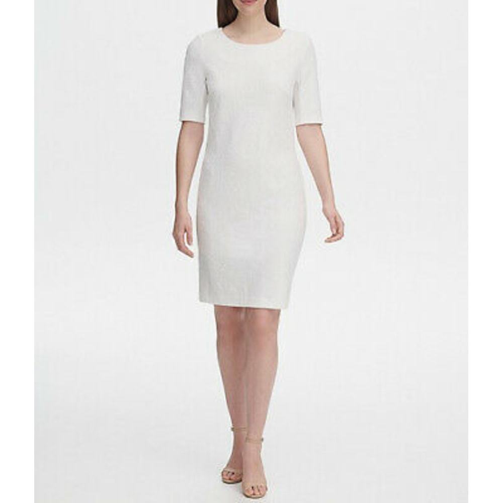 Tommy Hilfiger Floral Ivory Sheath Dress Sz 8 NWT